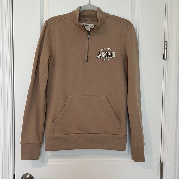Aeropostale Aero 1987 Quarter-Zip Mock Pullover Sweatshirt Size XS - Picture 6 of 7